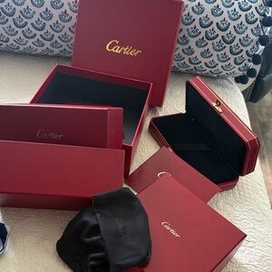 Cartier Luxurious Red Gift Boxes for metal bracelet, wallet , sunglasses etc